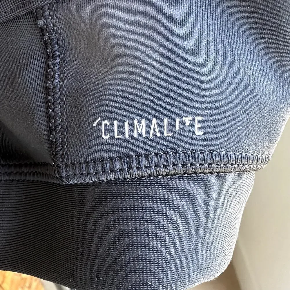 Adidas Climalite Black Racerback Sports Bra M Gym Activewear Running